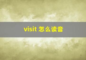 visit 怎么读音